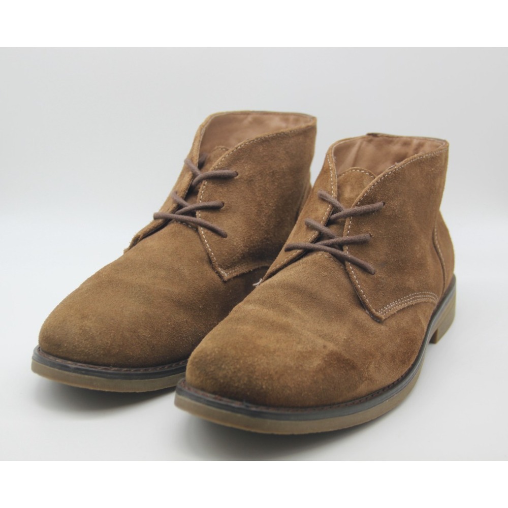 Nunn Bush Men's Shoe Size 9.5M Brown Leather Suede Chukka Boots 84708-228 Preppy